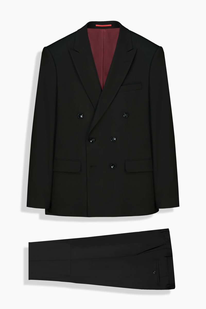 Golden Resta Slim Fit Siyah Takım Elbise - 2