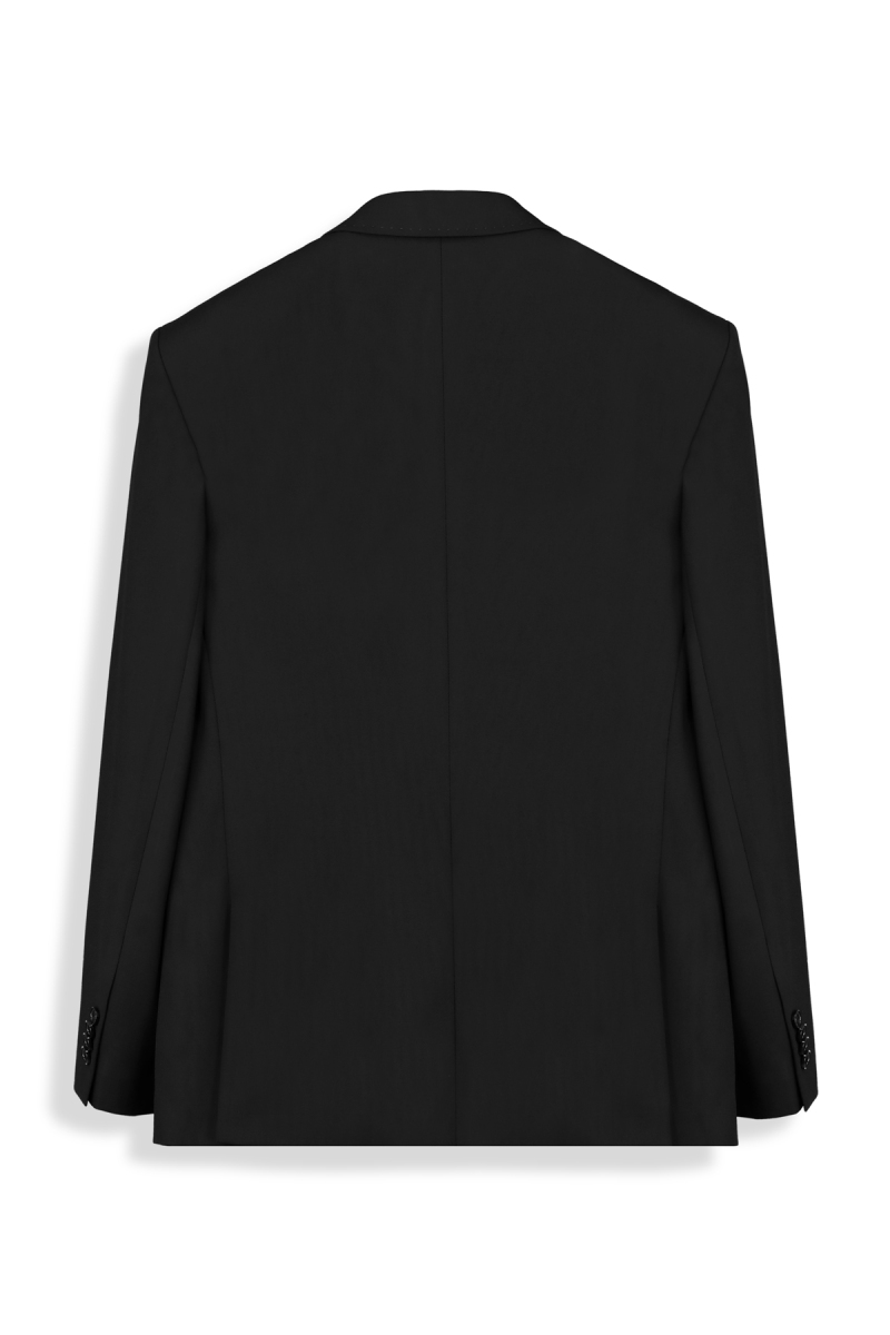 Golden Resta Slim Kruvaze Siyah Takım Elbise - 2