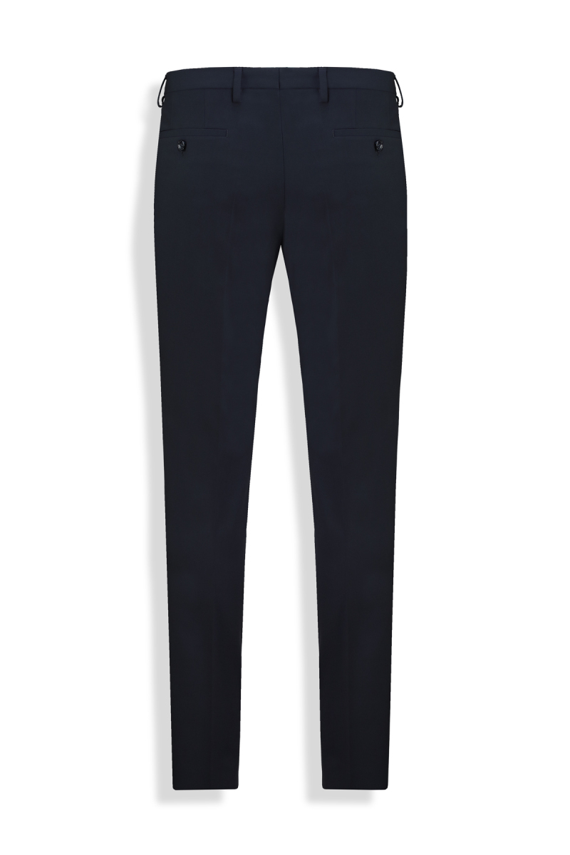 Golden Resta Slim Kruvaze Lacivert Takım Elbise - 4