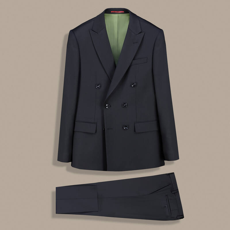 Golden Resta Slim Fit Siyah Takım Elbise - 1