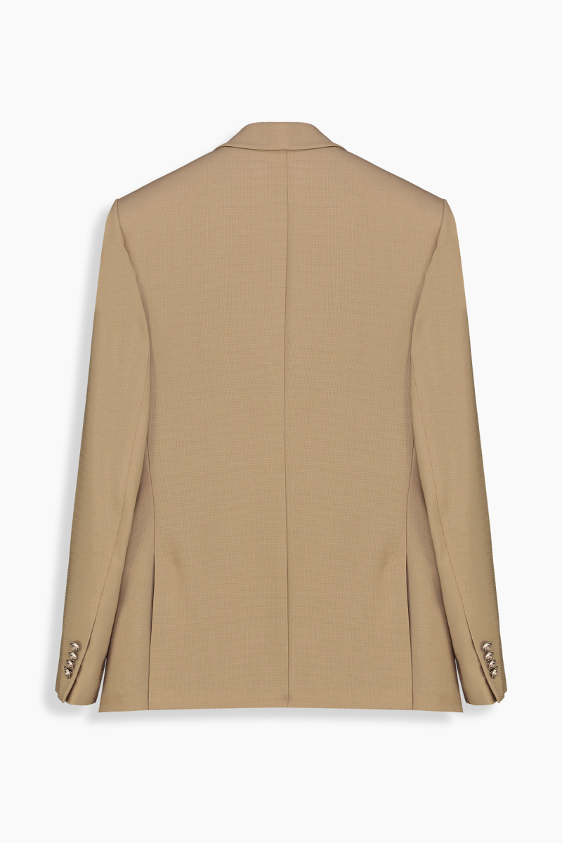 Golden Slim Fit Camel Blazer Ceket - 2