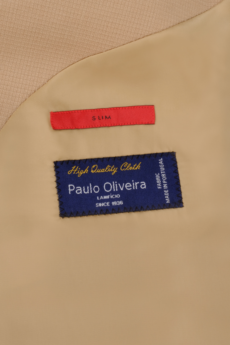 Golden Slim Fit Camel Blazer Ceket - 4