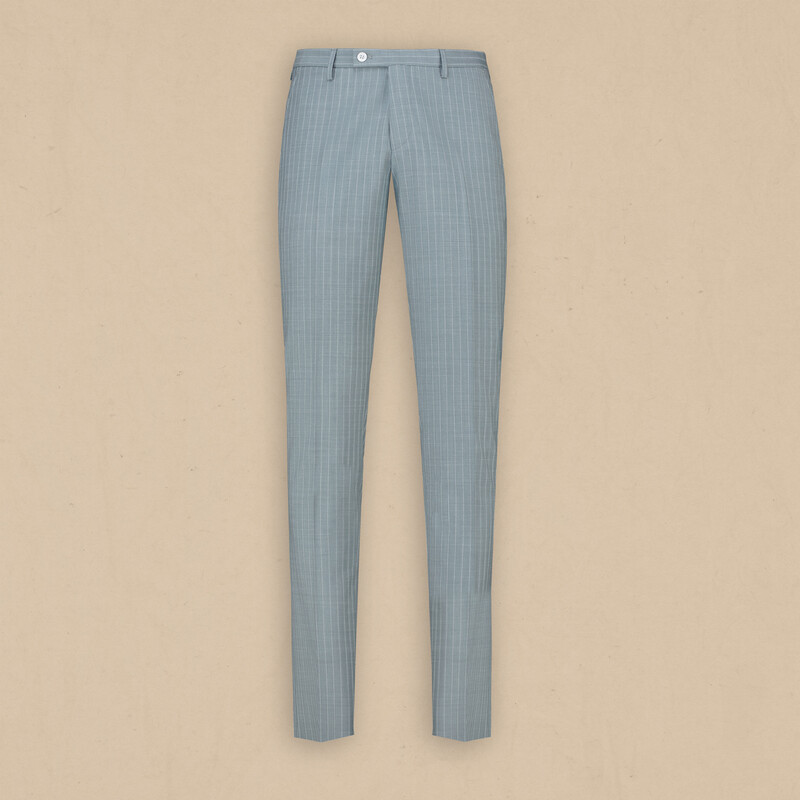 Golden Slim Fit Yeşil Çizgili Takım Elbise - INTERVIEW