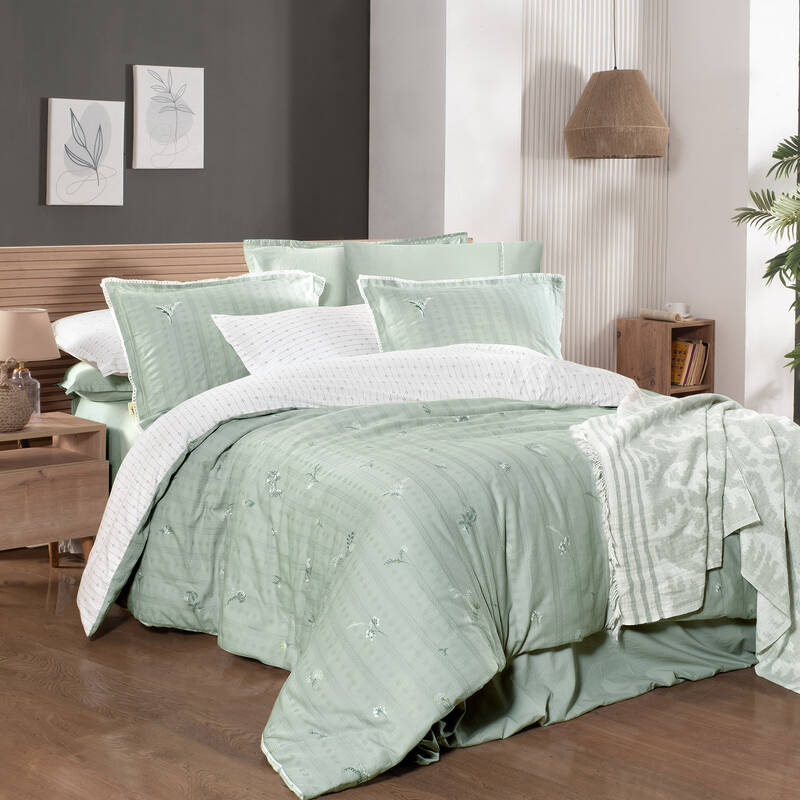 Gracia Nevresim Takımı Çift Kişilik Yeşil - 3