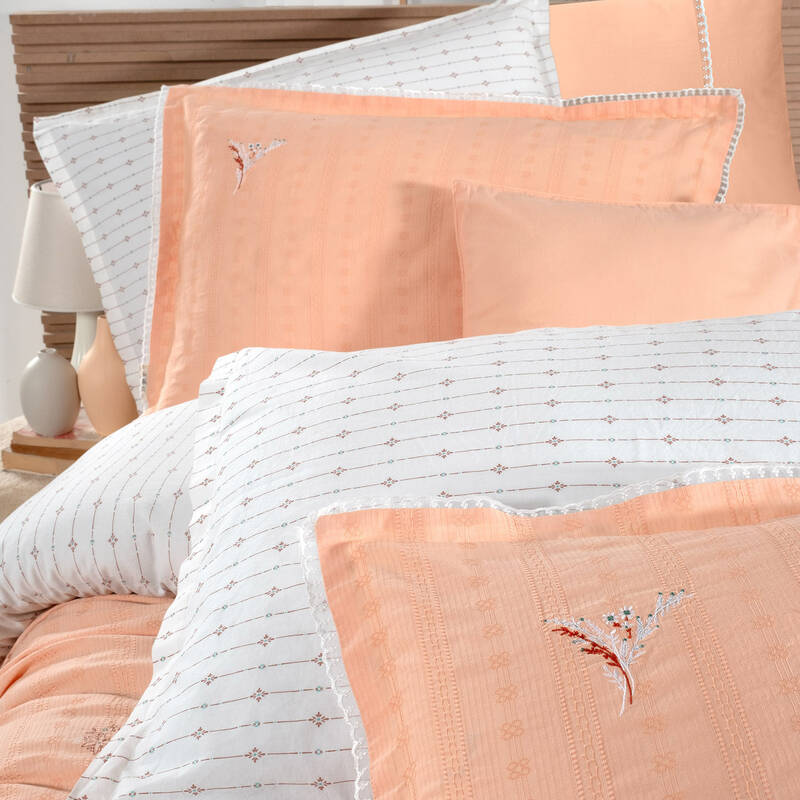 Gracia Nevresim Takımı King Size Somon - 4