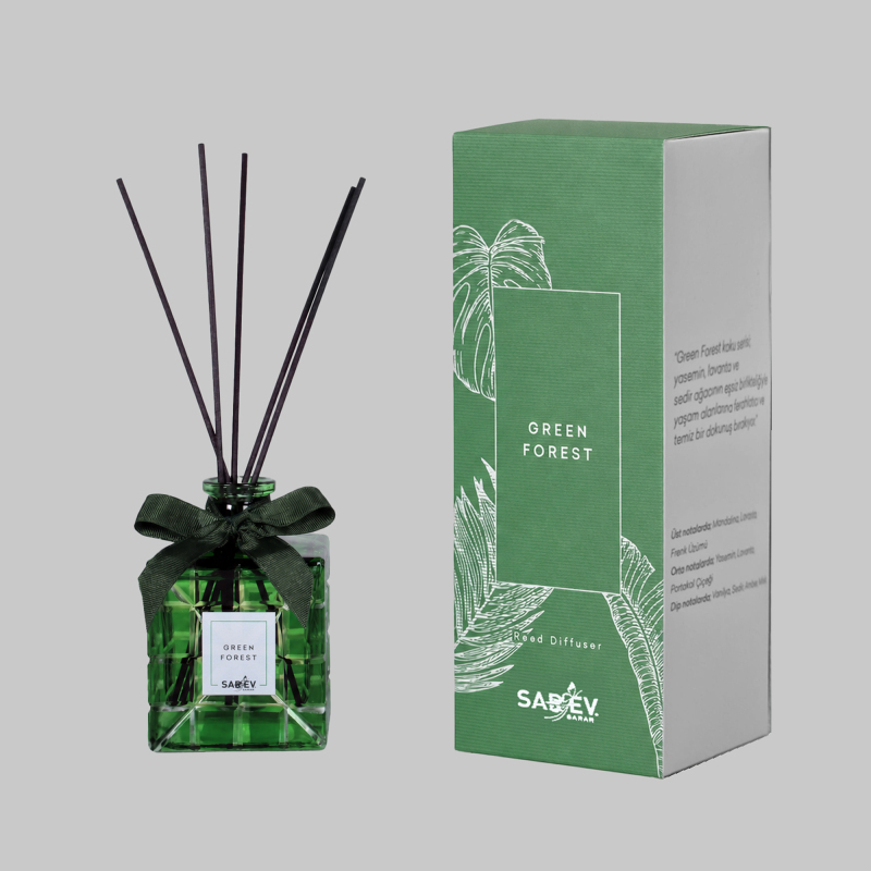 Green Forest Reed Diffuser Çubuklu Oda Kokusu - SAREV (1)