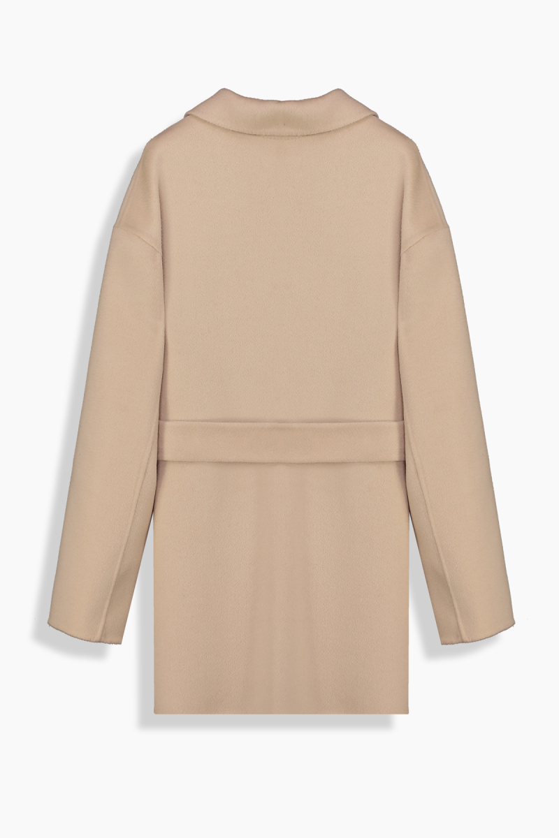 Greta Kısa Krem Palto - 2