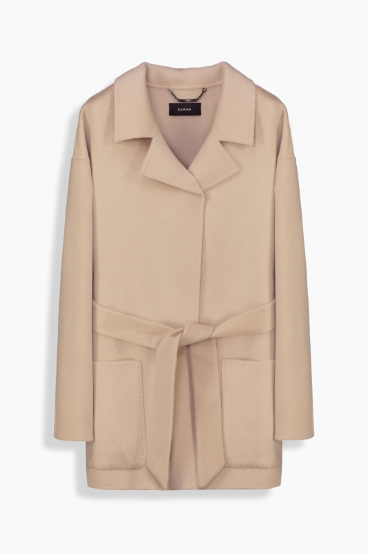 Greta Kısa Krem Palto - SARAR WOMAN