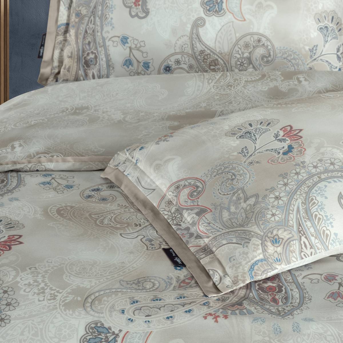 Grozni Saten Nevresim Takımı Çift Kişilik Bej - 3