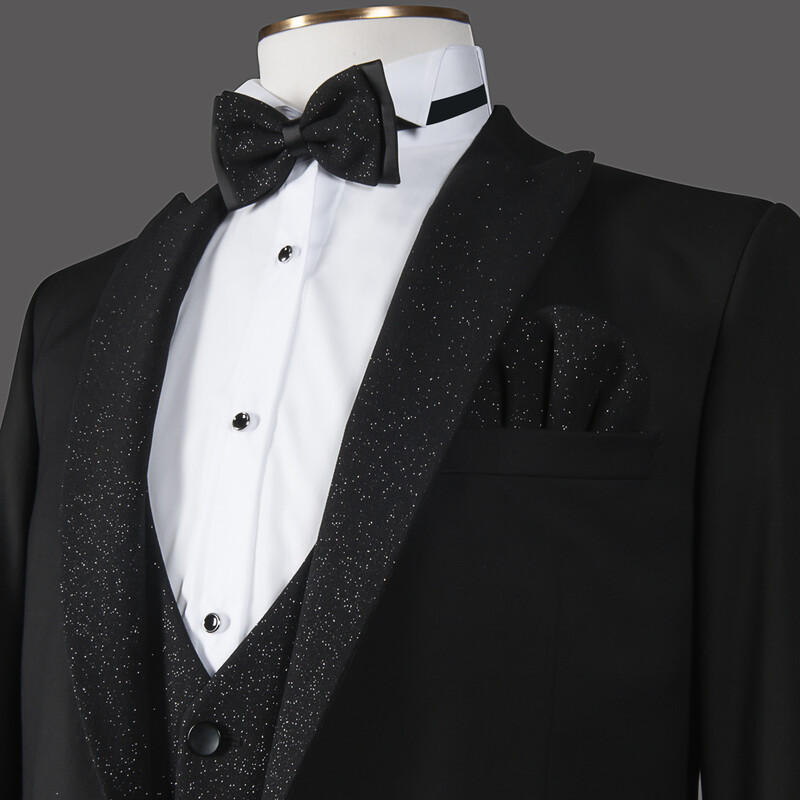 Happy Addy Yelek Papyon Mendil Takım Slim Fit Smokin - INTERVIEW