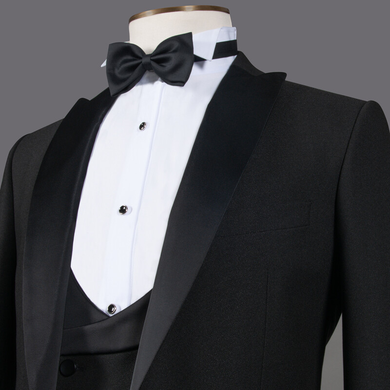 Happy Carlo Night Yelek Papyon Slim Fit Siyah Smokin - INTERVIEW