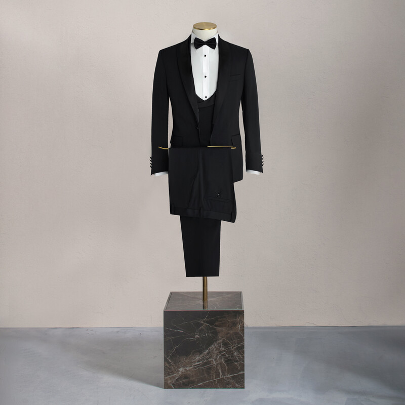Happy Carlo Night Siyah Yelek Papyon Takım Slim Fit Smokin 