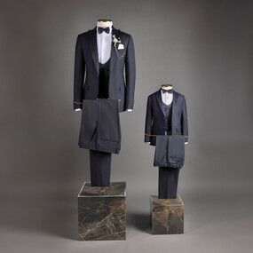 Happy Carlo Lacivert Yelek Papyon Takım Slim Fit Smokin 