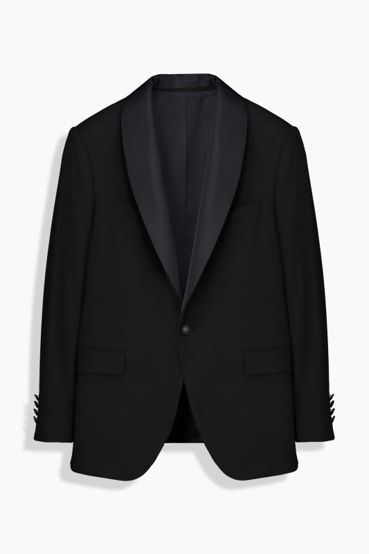Happy Slim Fit Yelekli Takım Siyah Smokin 