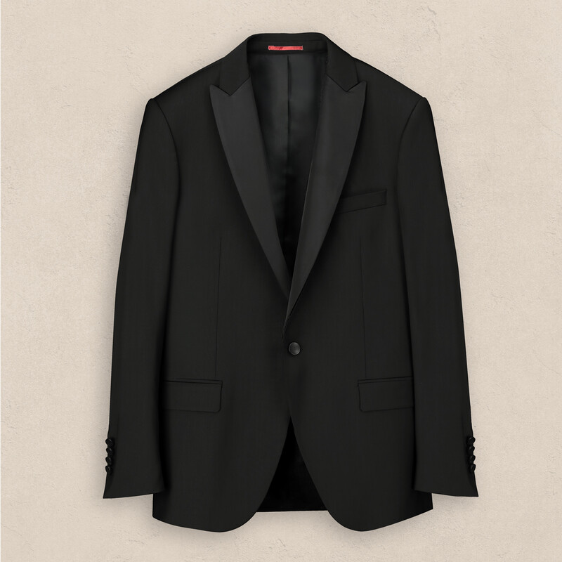 Happy Carlo Papyon Yelek Takım Slim Fit Siyah Smokin 