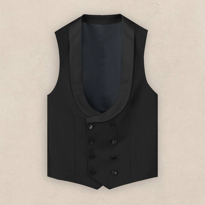 Happy Carlo Papyon Yelek Takım Slim Fit Siyah Smokin - 4