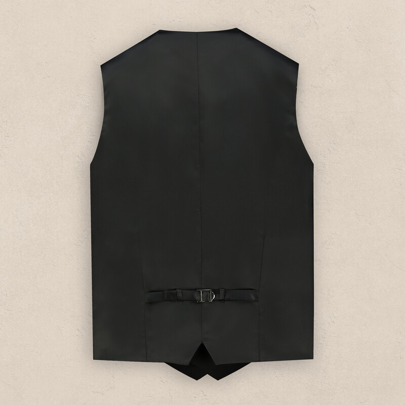 Happy Carlo Papyon Yelek Takım Slim Fit Siyah Smokin - INTERVIEW