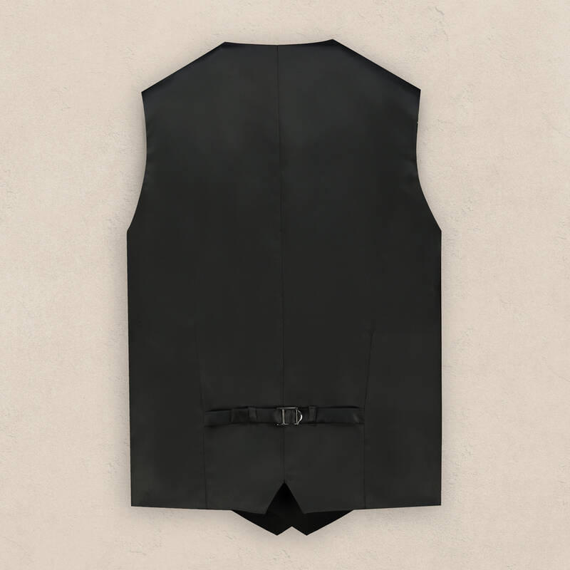 Happy Carlo Papyon Yelek Takım Slim Fit Siyah Smokin - 5