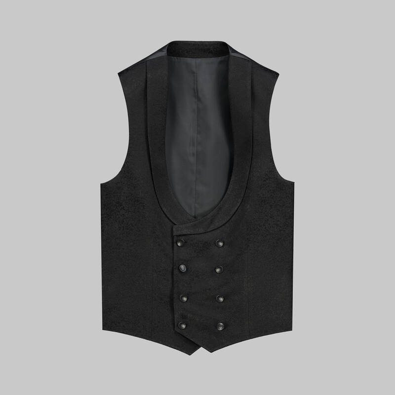 Happy Carlo Yelek Papyon Takım Slim Fit Siyah Smokin - 10
