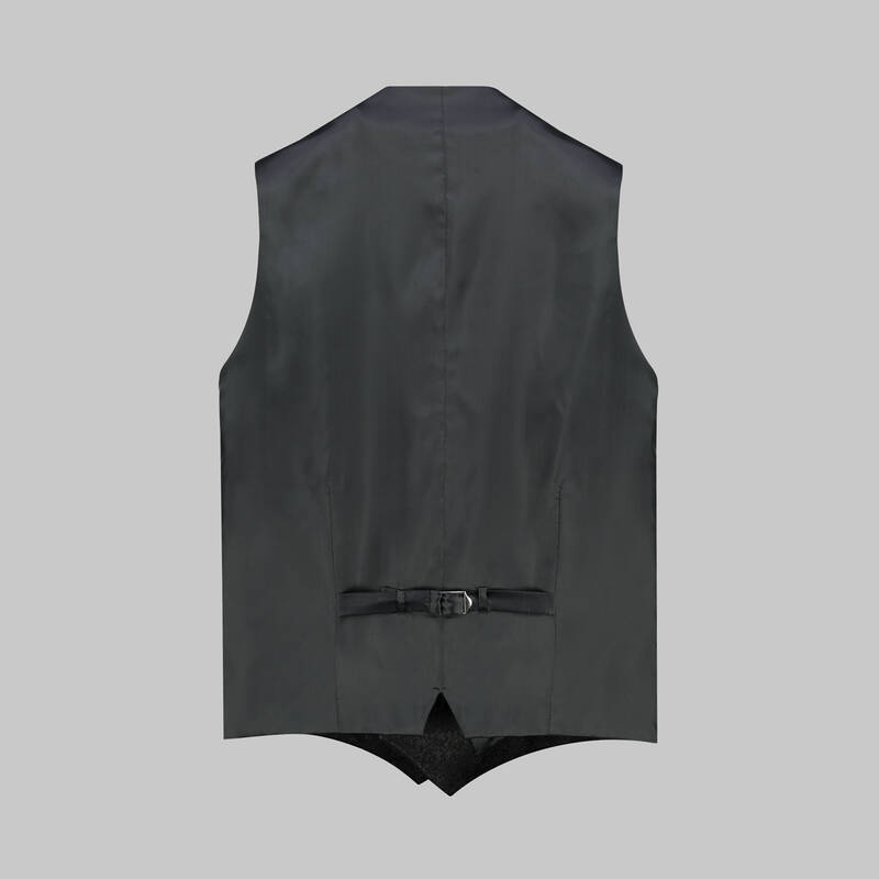 Happy Carlo Yelek Papyon Takım Slim Fit Siyah Smokin - 11