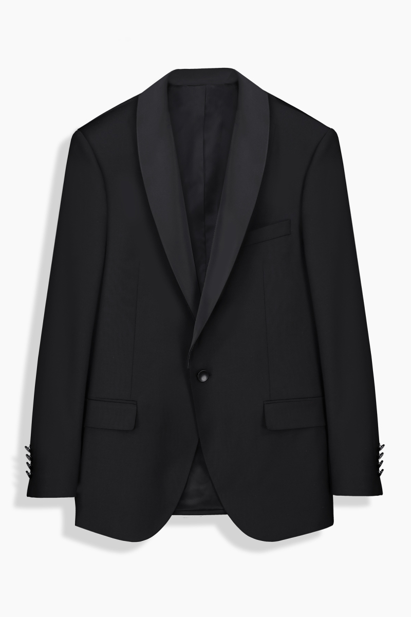 Happy Slim Fit Smokin Yelekli Siyah Takım - 1