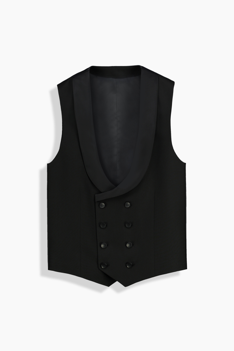Happy Slim Fit Smokin Yelekli Siyah Takım - 3