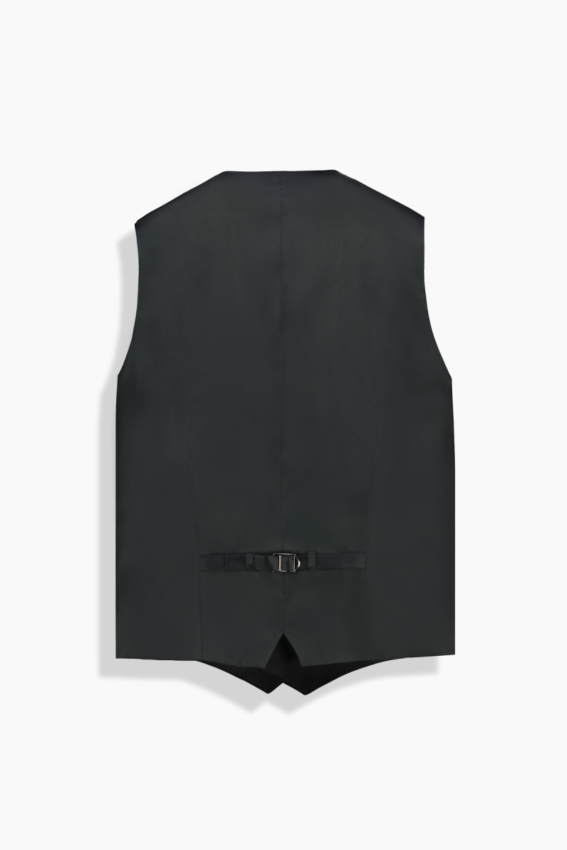 Happy Slim Fit Smokin Yelekli Siyah Takım - 4