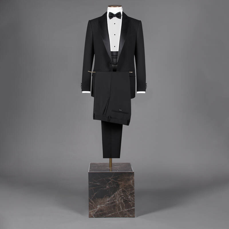 Happy Kuşak Papyon Takım Siyah Slim Fit Smokin - 1