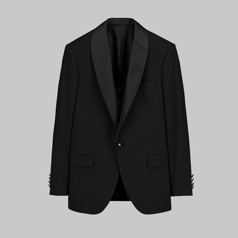 Happy Kuşak Papyon Takım Siyah Slim Fit Smokin - INTERVIEW