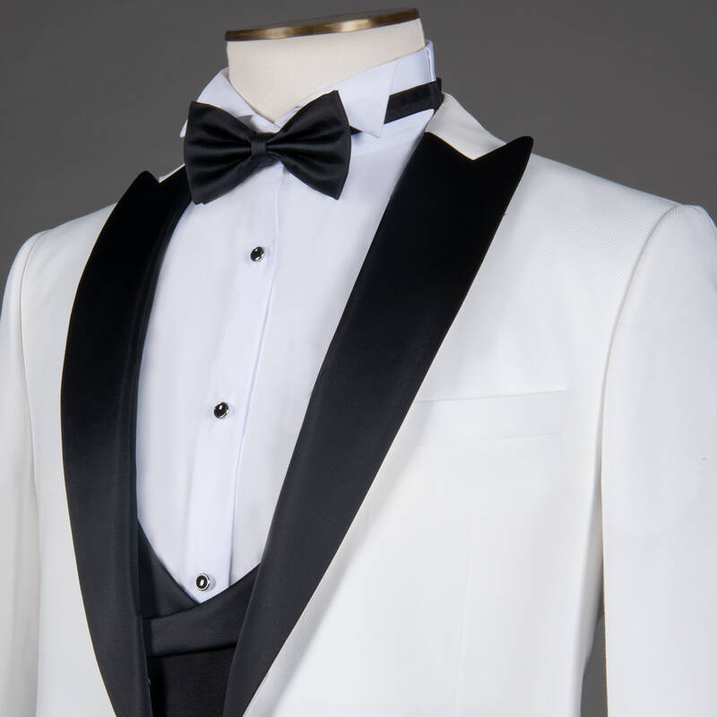 Happy Night Carlo Ekru Papyon Yelek Slim Fit Smokin - 3