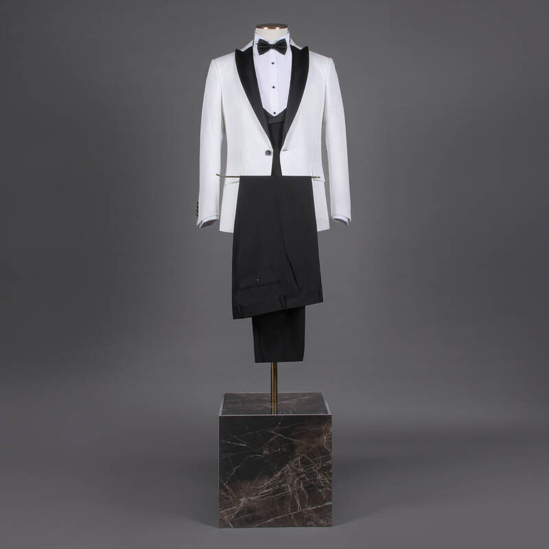 Happy Night Carlo Ekru Papyon Yelek Slim Fit Smokin - 2