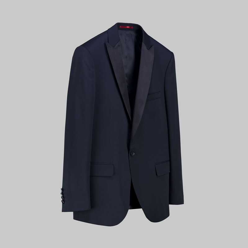 Happy Night Carlo Lacivert Papyon Yelek Takım Slim Fit Smokin - INTERVIEW