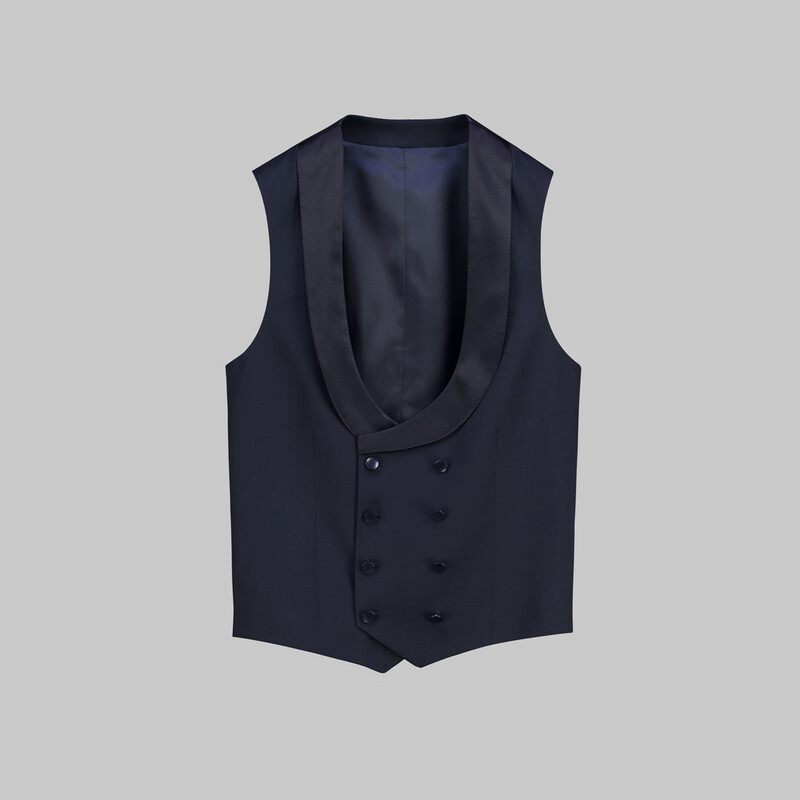 Happy Night Carlo Lacivert Papyon Yelek Takım Slim Fit Smokin - INTERVIEW