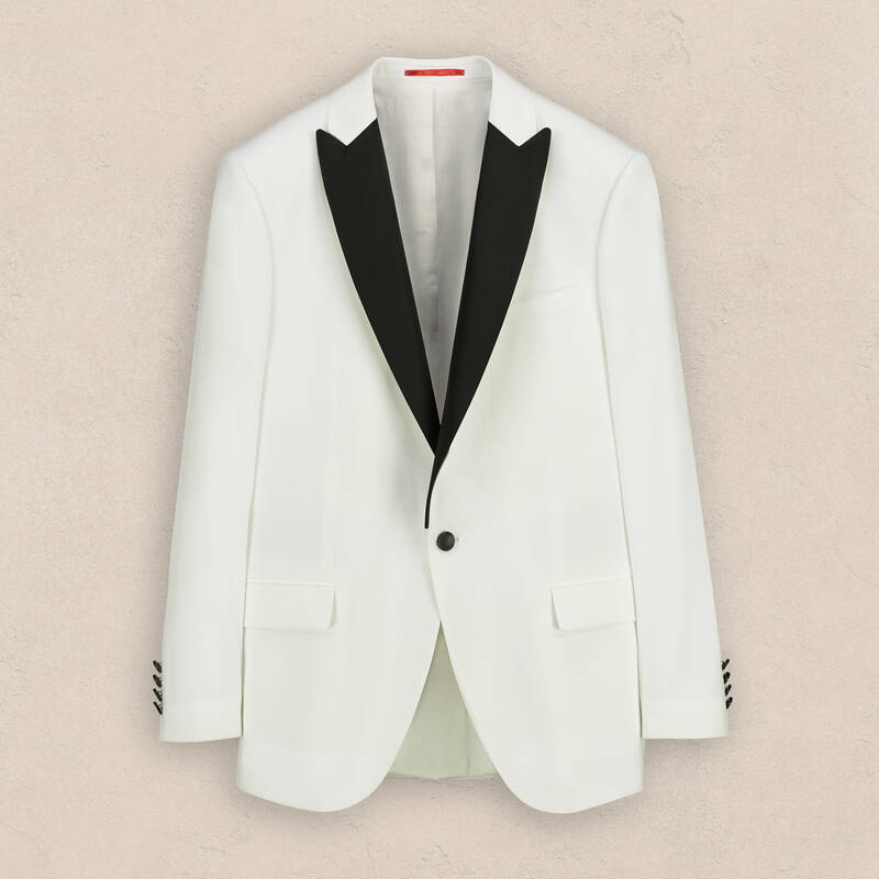 Happy Night Carlo Yelek Papyon Takım Ekru Slim Fit Smokin - 4