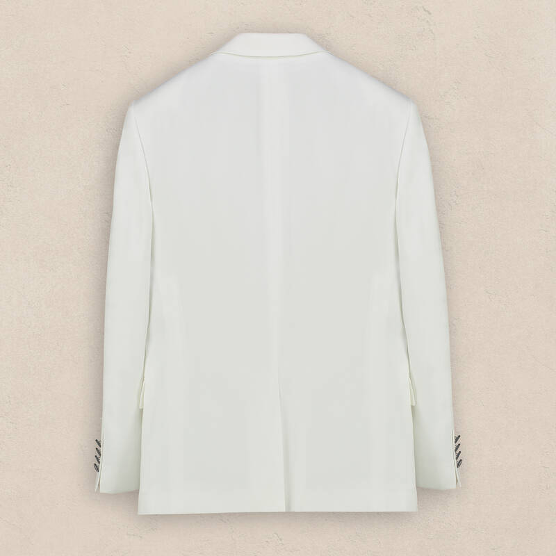 Happy Night Carlo Yelek Papyon Takım Ekru Slim Fit Smokin - 6