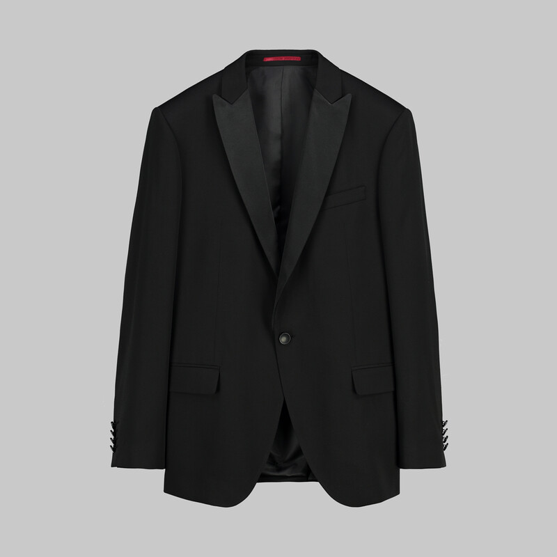 Happy Night Carlo Yelek Papyon Takım Slim Fit Siyah Smokin - INTERVIEW