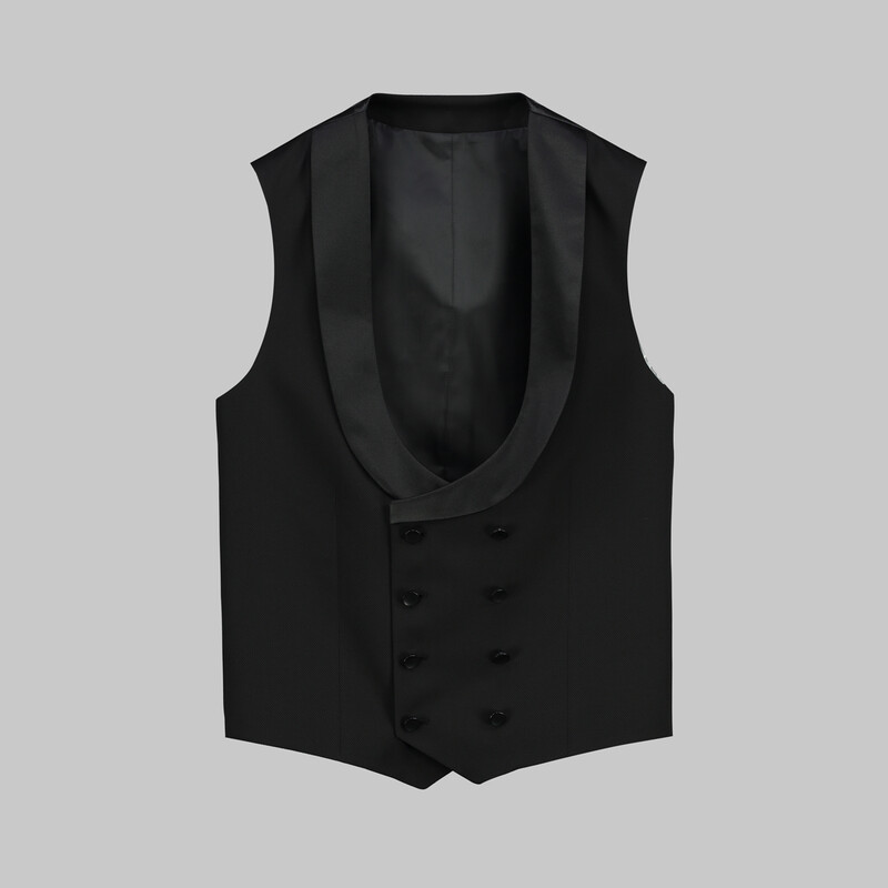 Happy Night Carlo Yelek Papyon Takım Slim Fit Siyah Smokin - INTERVIEW