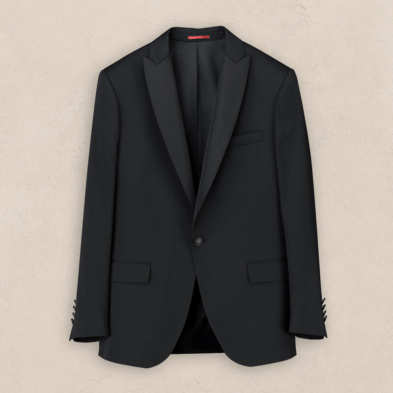 Happy Night Carlo Yelek Papyon Takım Slim Fit Siyah Smokin - INTERVIEW