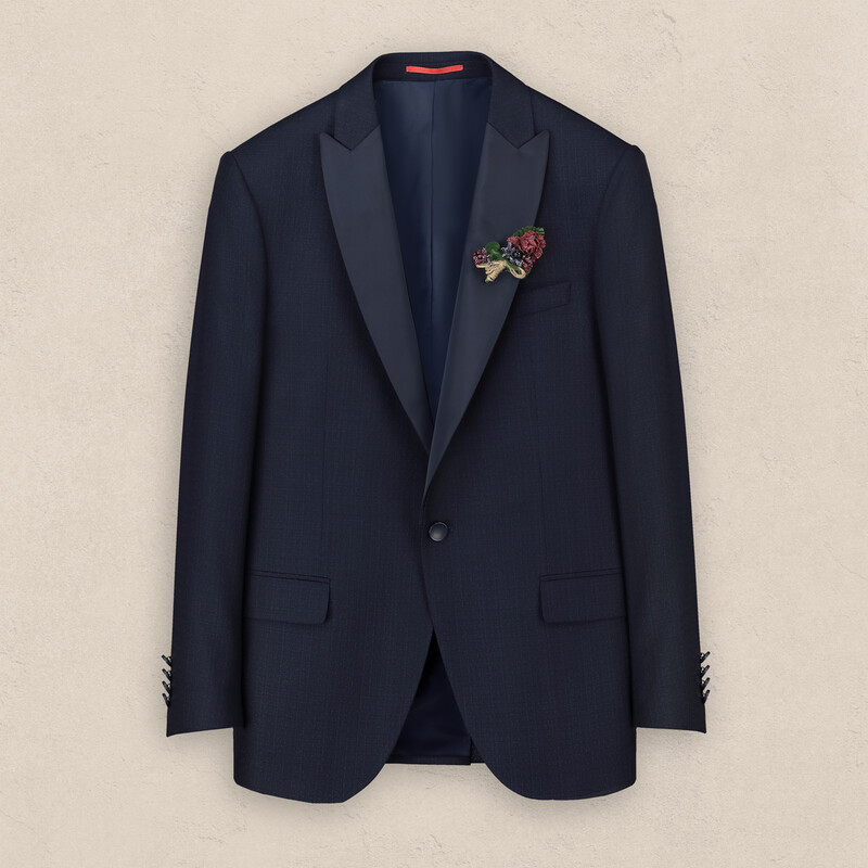 Happy Night Carlo Papyon Yelek Takım Lacivert Slim Fit Smokin - INTERVIEW