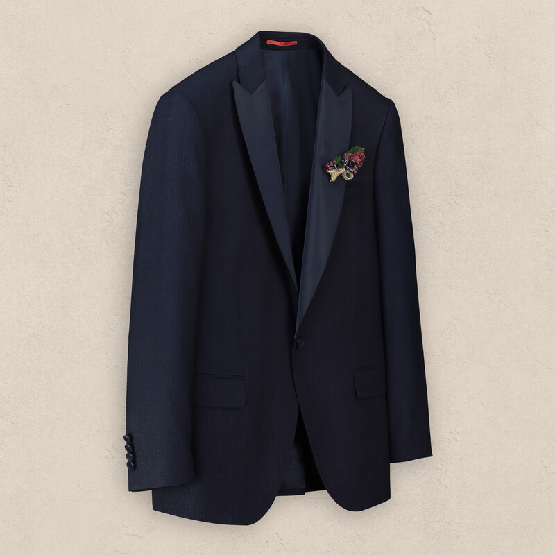 Happy Night Carlo Papyon Yelek Takım Lacivert Slim Fit Smokin - INTERVIEW