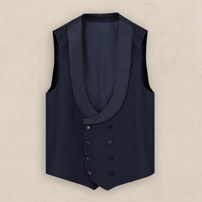 Happy Night Carlo Papyon Yelek Takım Lacivert Slim Fit Smokin - INTERVIEW