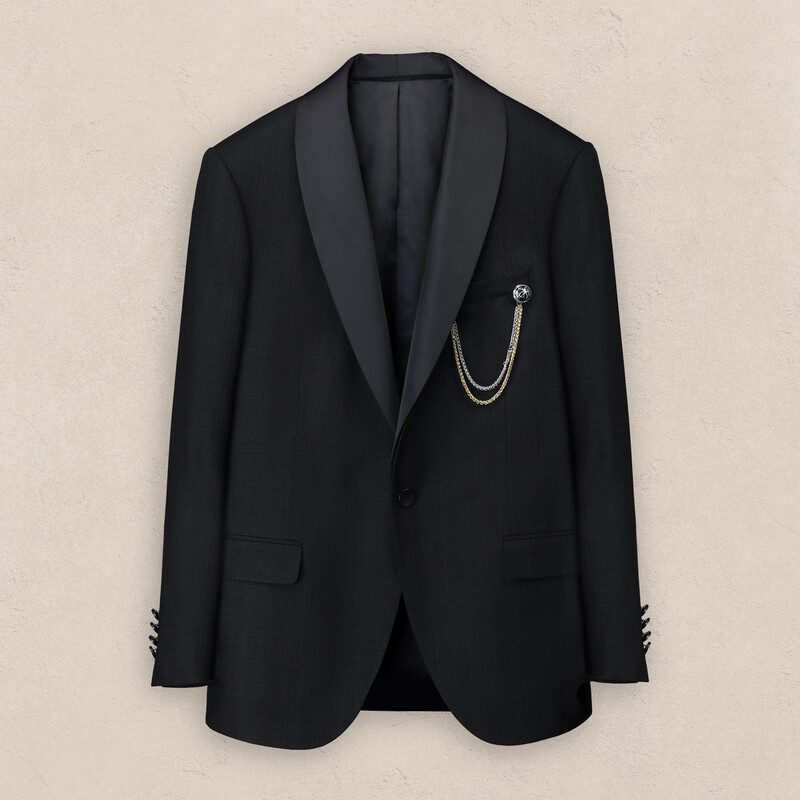 Happy Night Carlo Papyon Yelek Takım Slim Fit Siyah Smokin - INTERVIEW