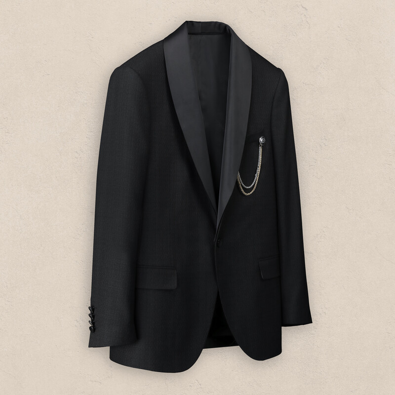 Happy Night Carlo Papyon Yelek Takım Slim Fit Siyah Smokin - INTERVIEW