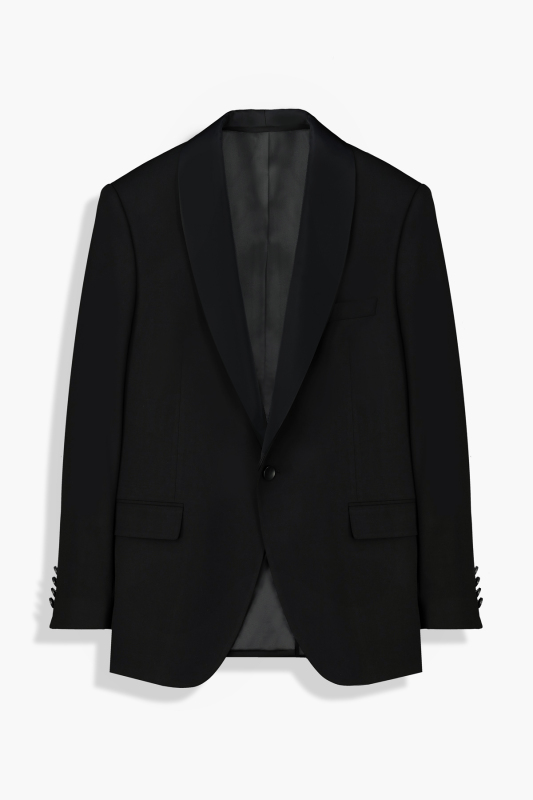 Happy Night Slim Fit Kuşak Papyon Mendil Takım Siyah Smokin - INTERVIEW