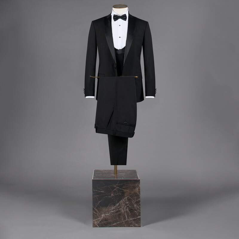 Happy Night Yelek Papyon Takım Siyah Slim Fit Smokin 