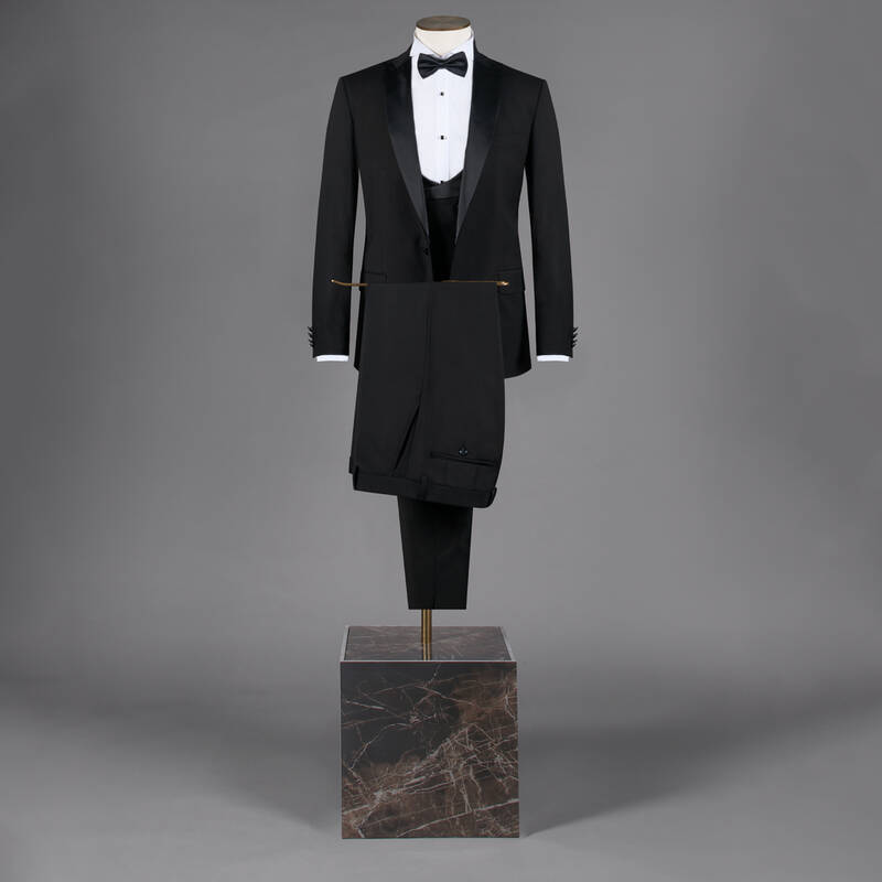 Happy Night Yelek Papyon Takım Siyah Slim Fit Smokin - 1