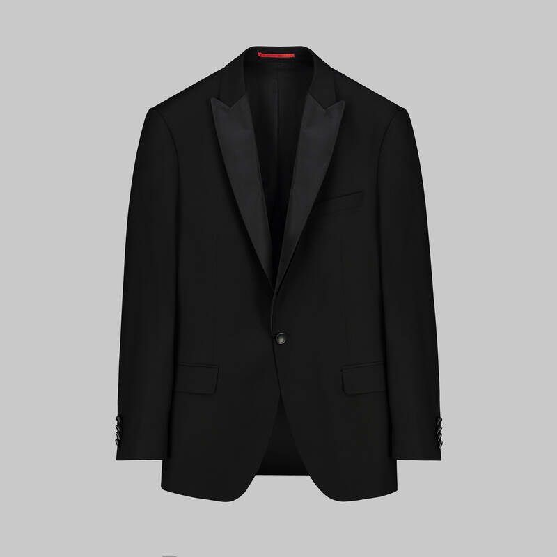 Happy Night Yelek Papyon Takım Siyah Slim Fit Smokin - 4