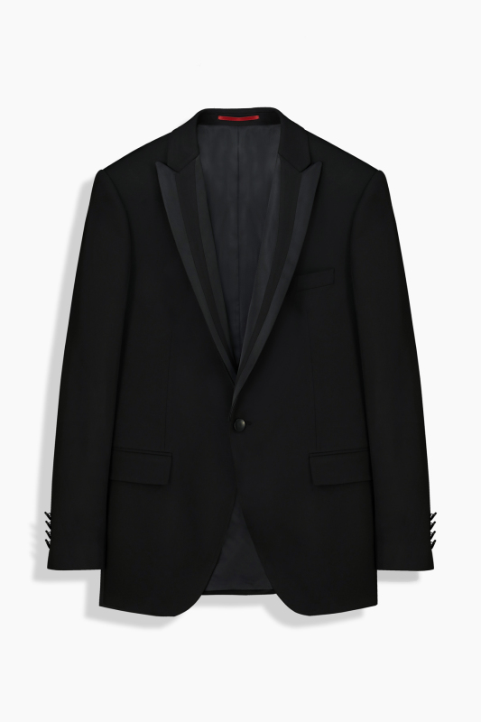 Happy Yelek Papyon Takım Slim Fit Siyah Smokin - INTERVIEW