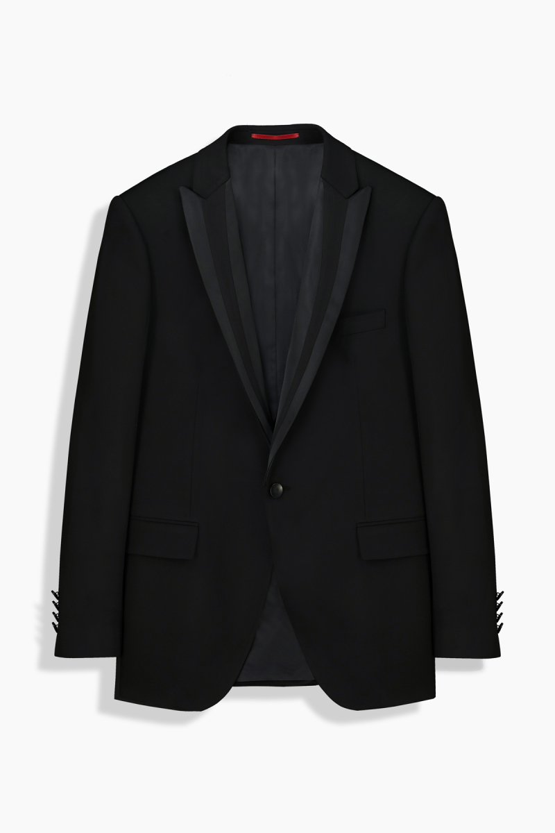 Happy Yelek Papyon Takım Slim Fit Siyah Smokin - 3