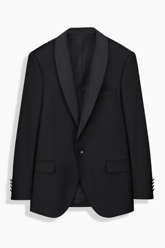 Happy Slim Fit Yelekli Siyah Smokin - INTERVIEW